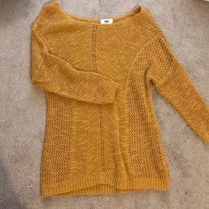 Mustard knit sweater